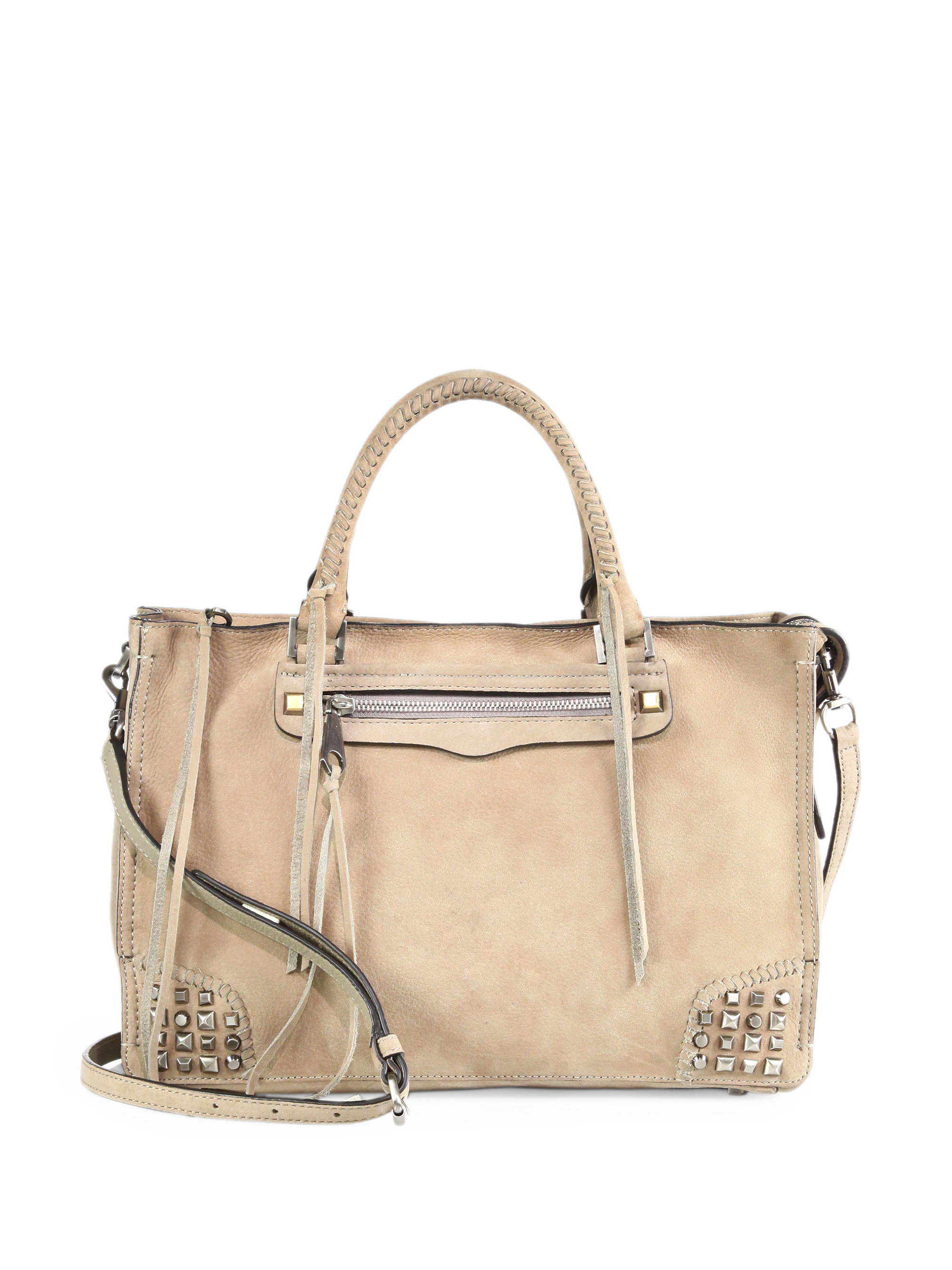 Rebecca Minkoff Small Amorous Satchel in Natural - Lyst