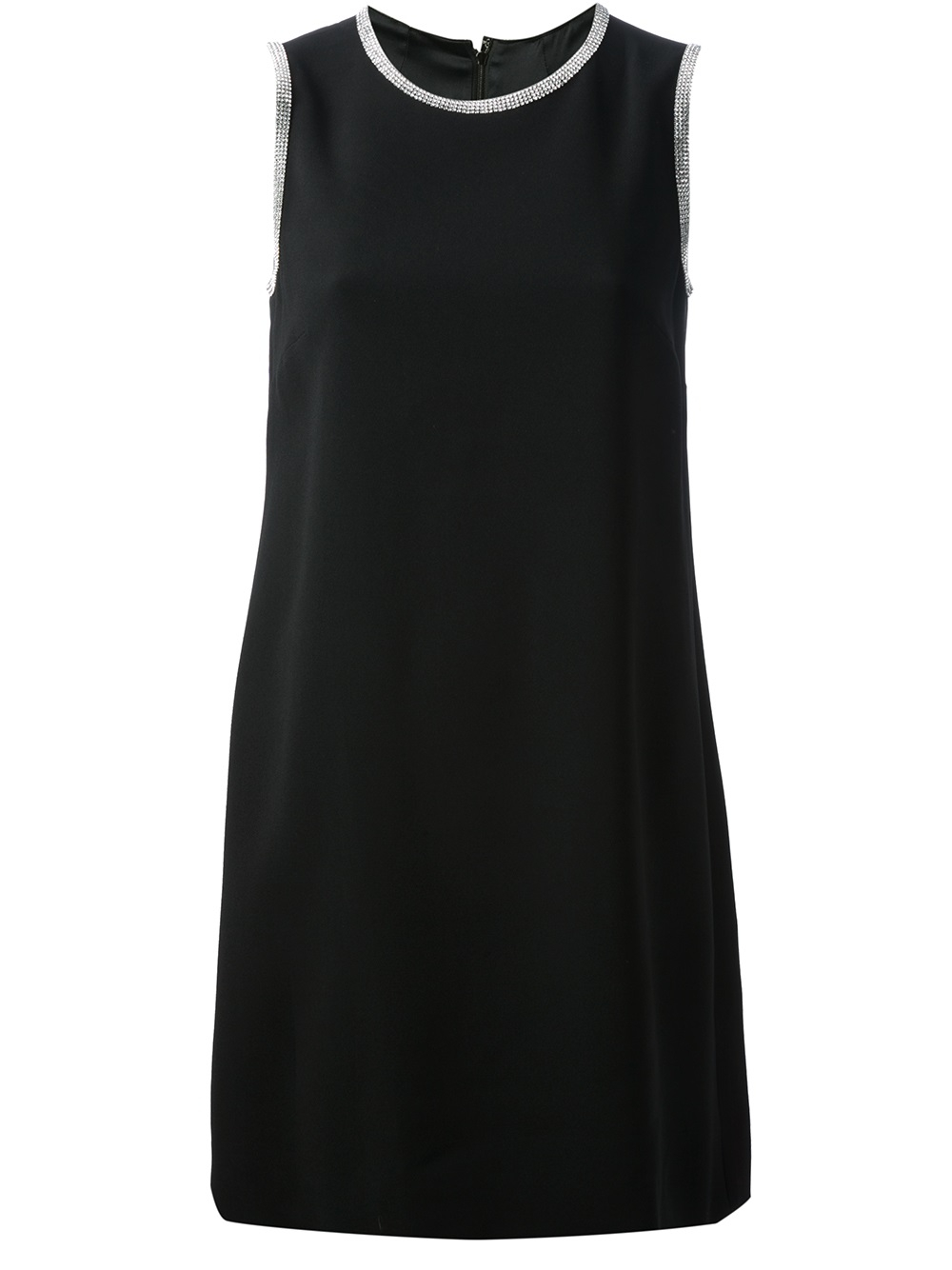 Lyst Dolce & Gabbana Sleeveless Shift Dress in Black