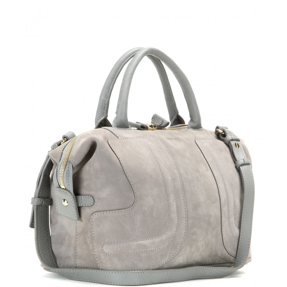 Lyst See By Chloé Kay Suede Tote In Gray Gallery