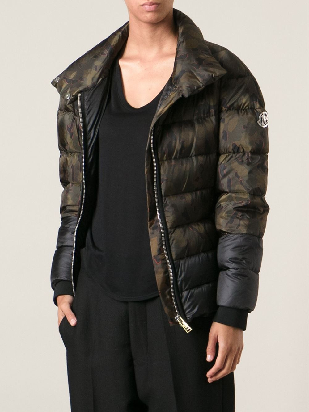 moncler black camo jacket
