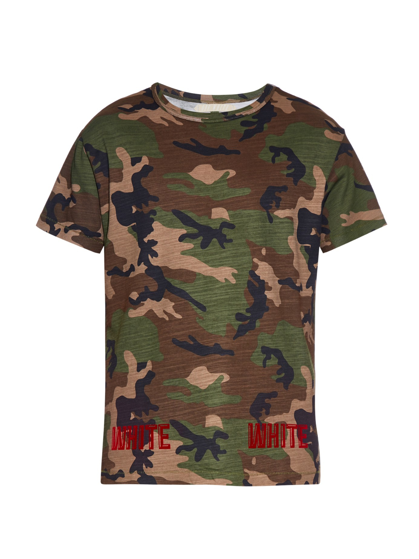 off white green strike shirt