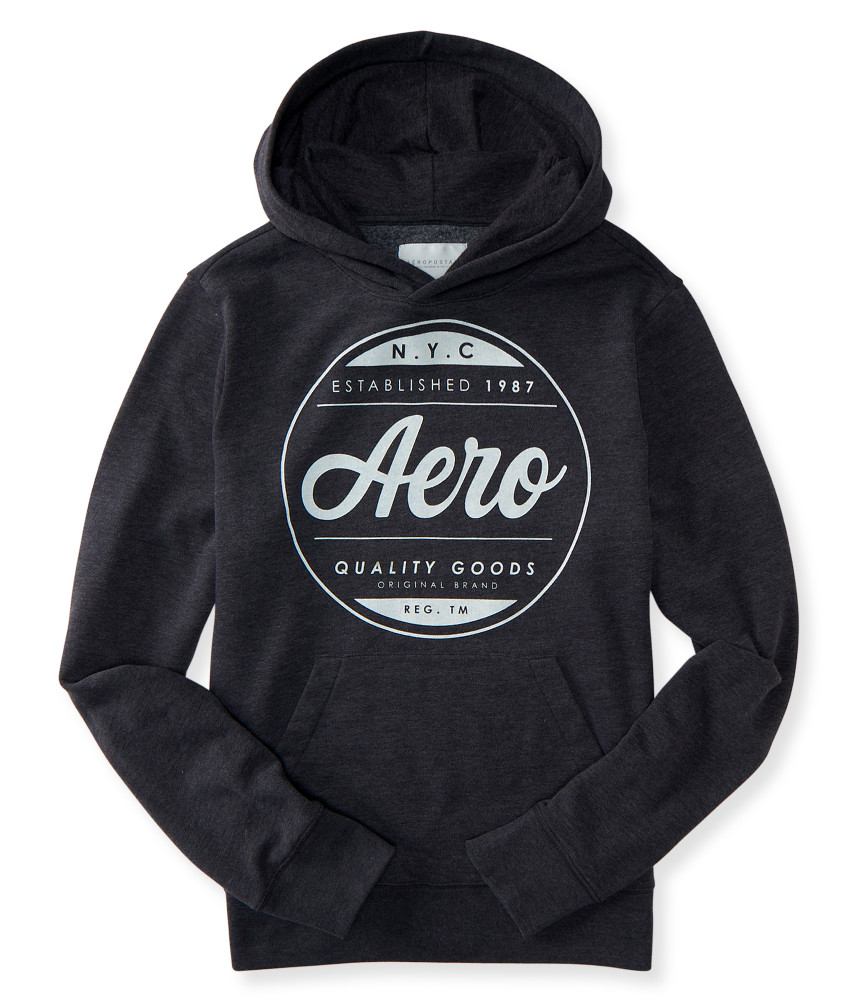 Aéropostale Aero Nyc Circle Logo Pullover Hoodie in Black for Men Lyst