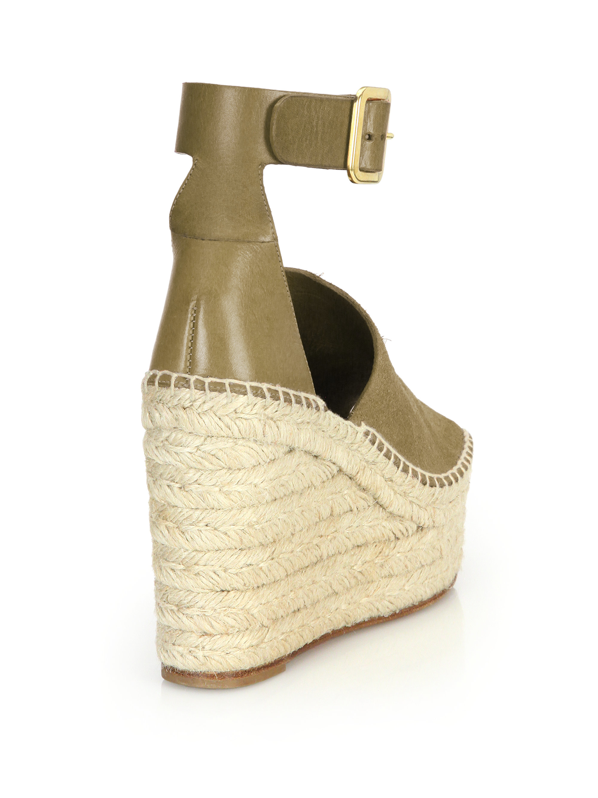 see by chloé women's ankle strap platform espadrilles