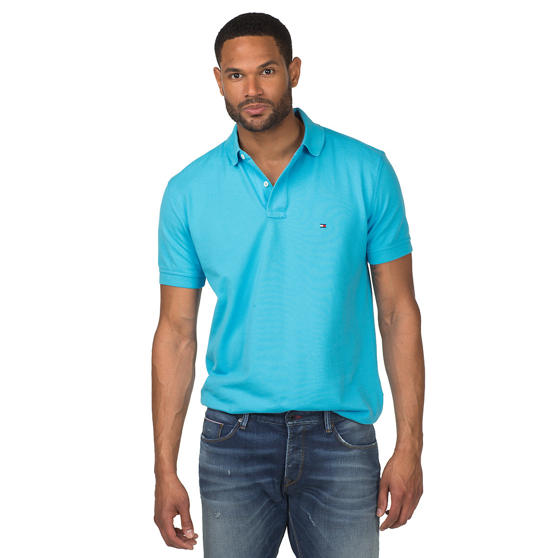 Tommy Hilfiger Big Tall Tommy Polo in Green for Men (palm green) | Lyst