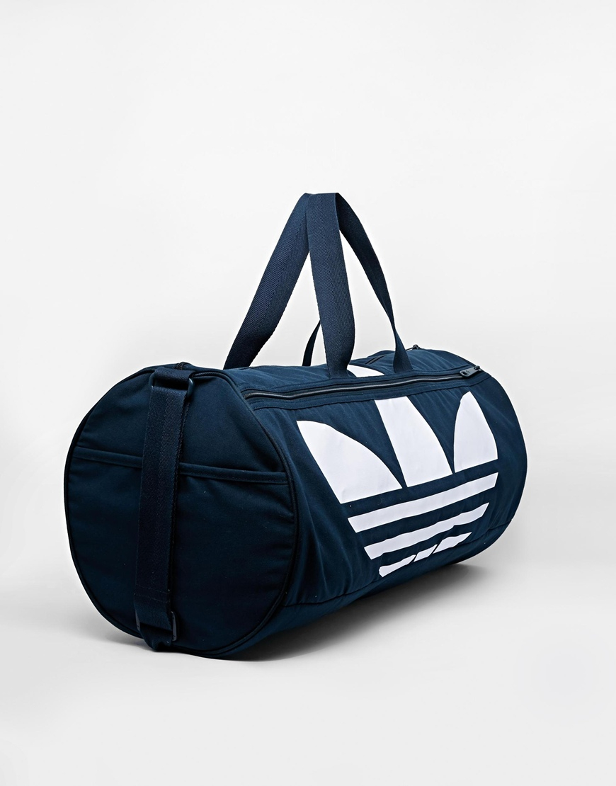 Lyst Adidas Originals Canvas Duffle Bag In Blue For Men