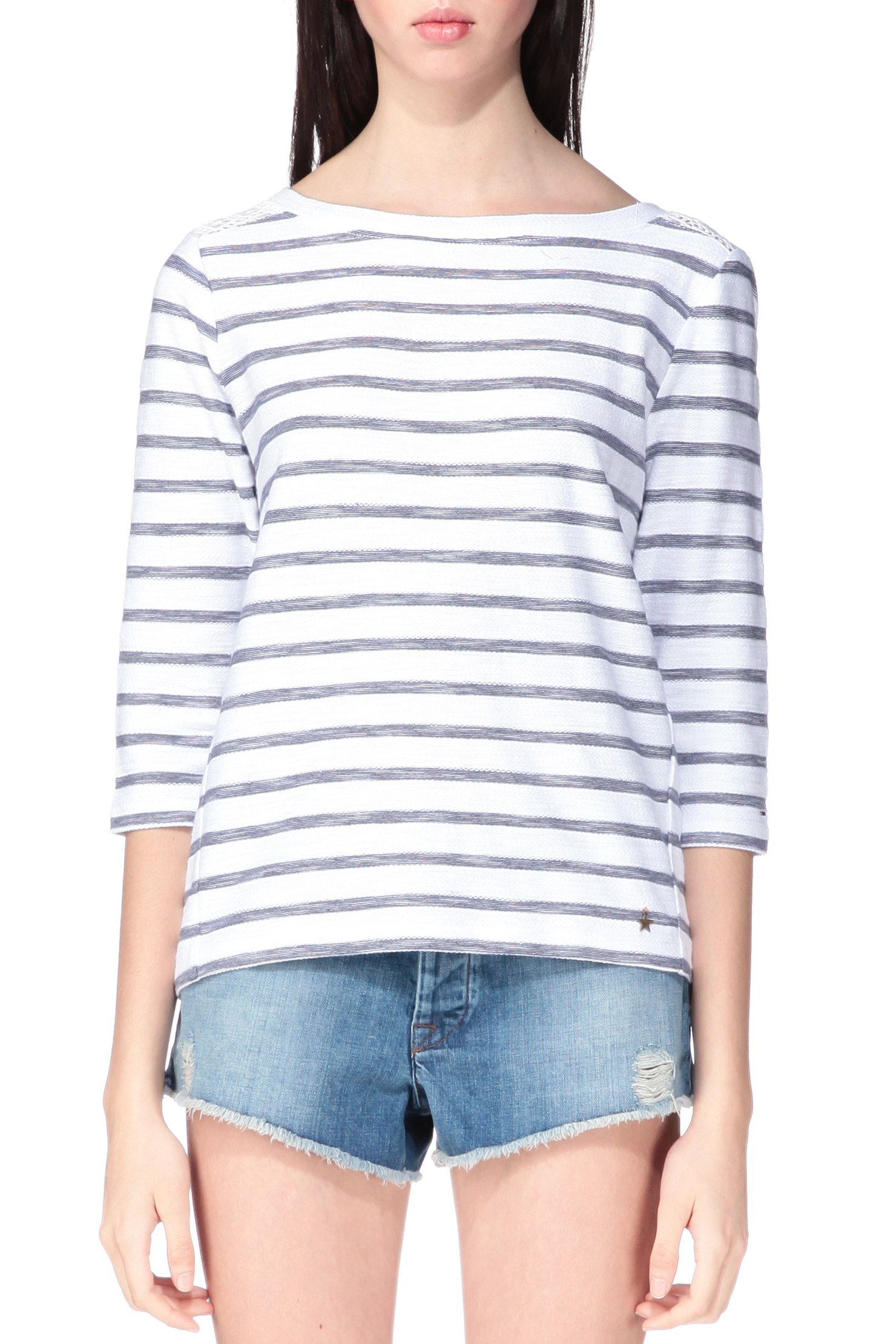 drawstring denim jumper
