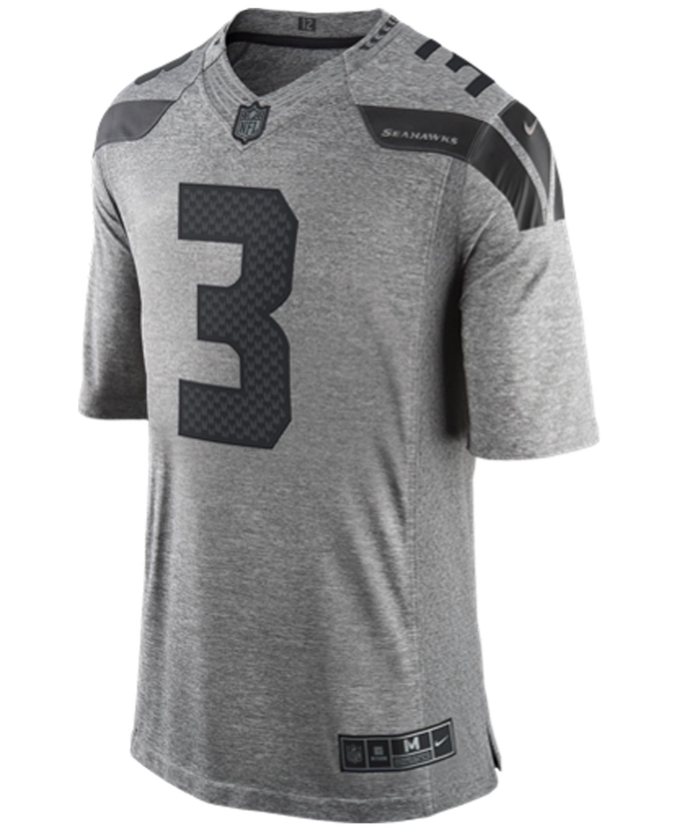 Nike Men\u0026#39;s Russell Wilson Seattle Seahawks Gridiron Jersey in Gray ...  