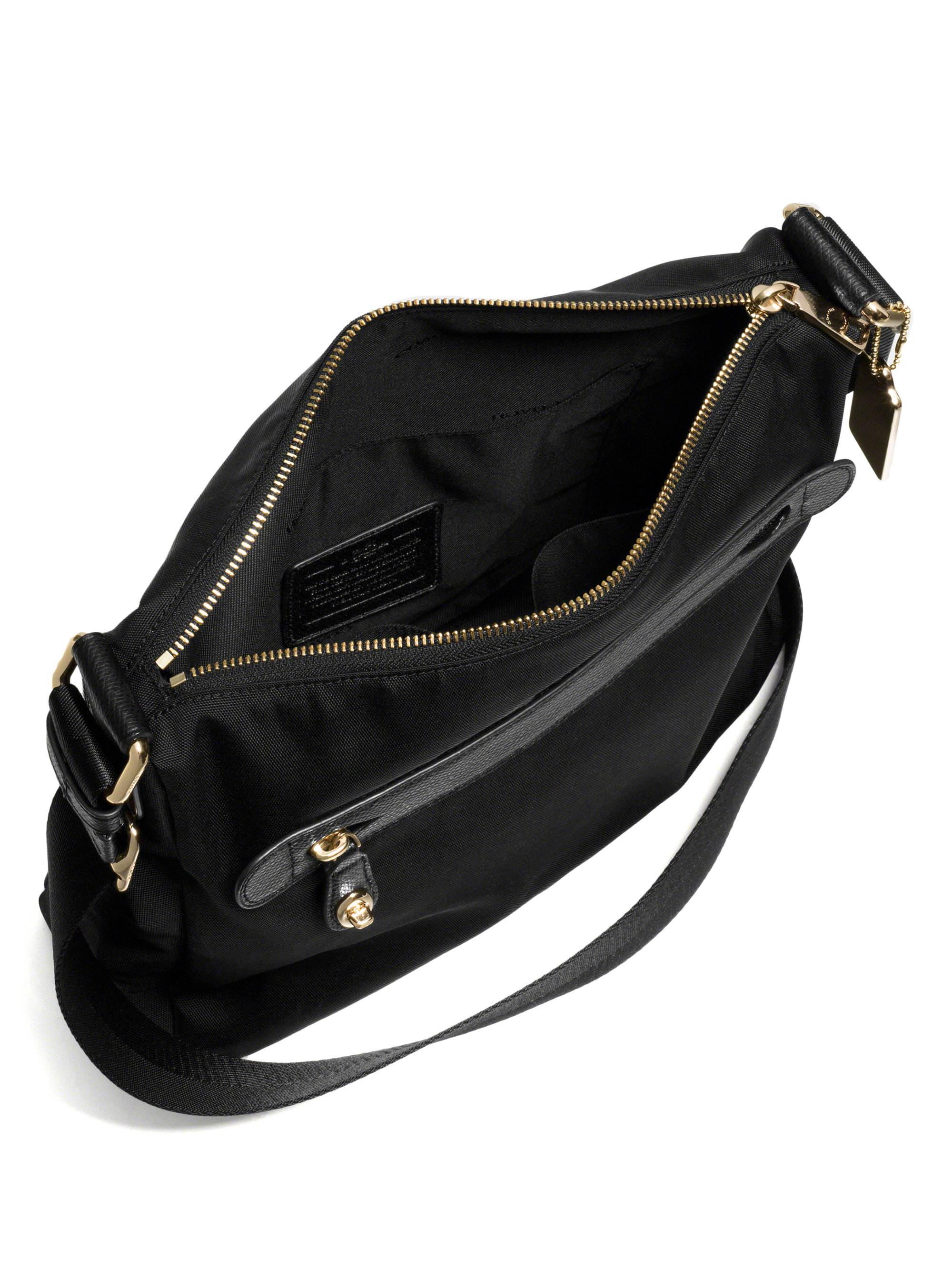 Coach Nylon Crossbody Bag in Black | Lyst