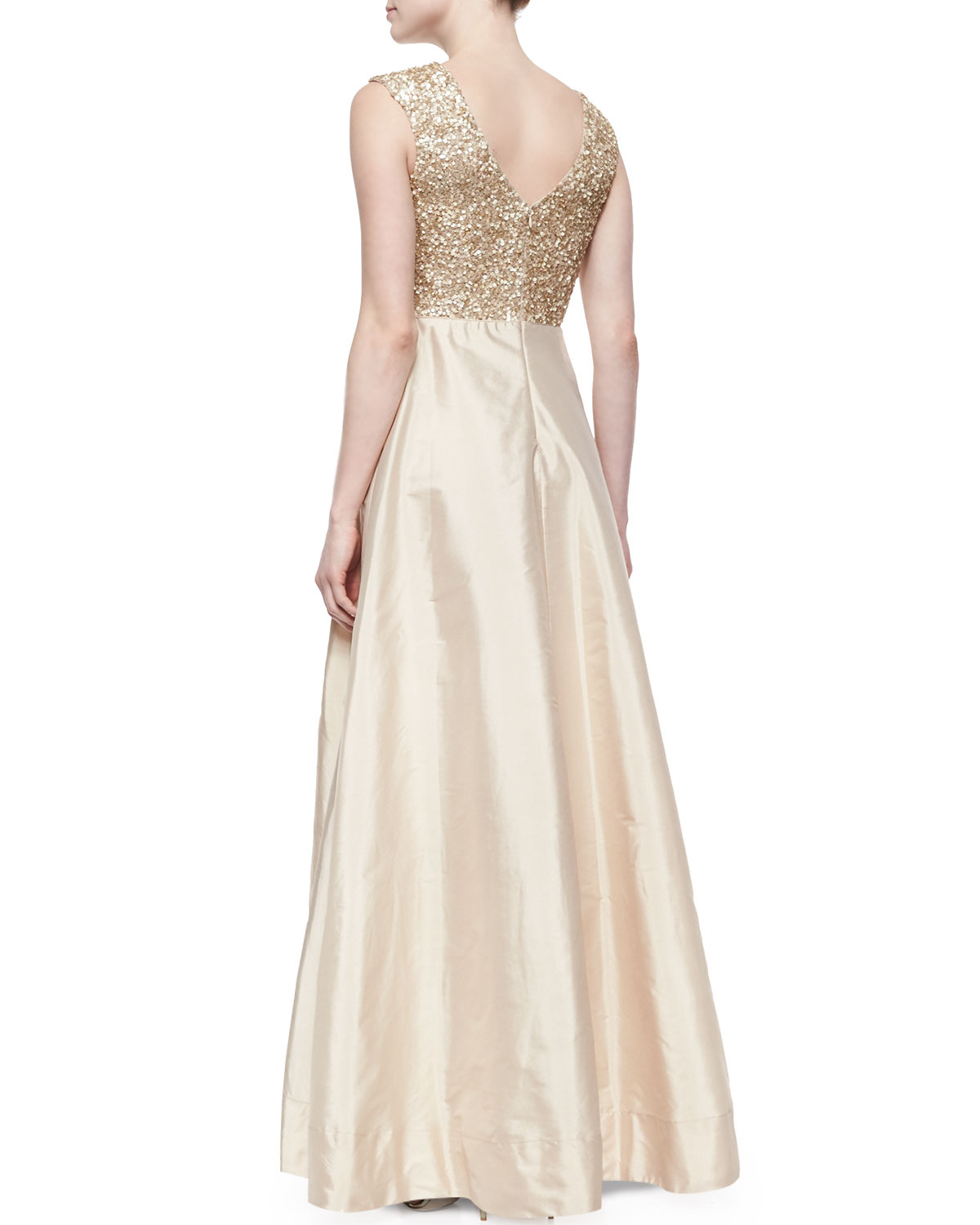 aidan mattox copper gown