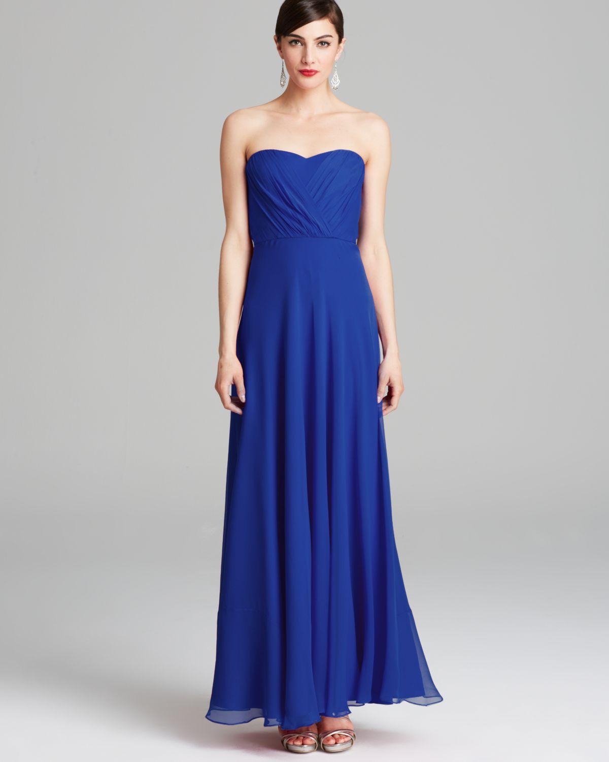Vera wang Gown - Strapless Sweetheart in Blue | Lyst