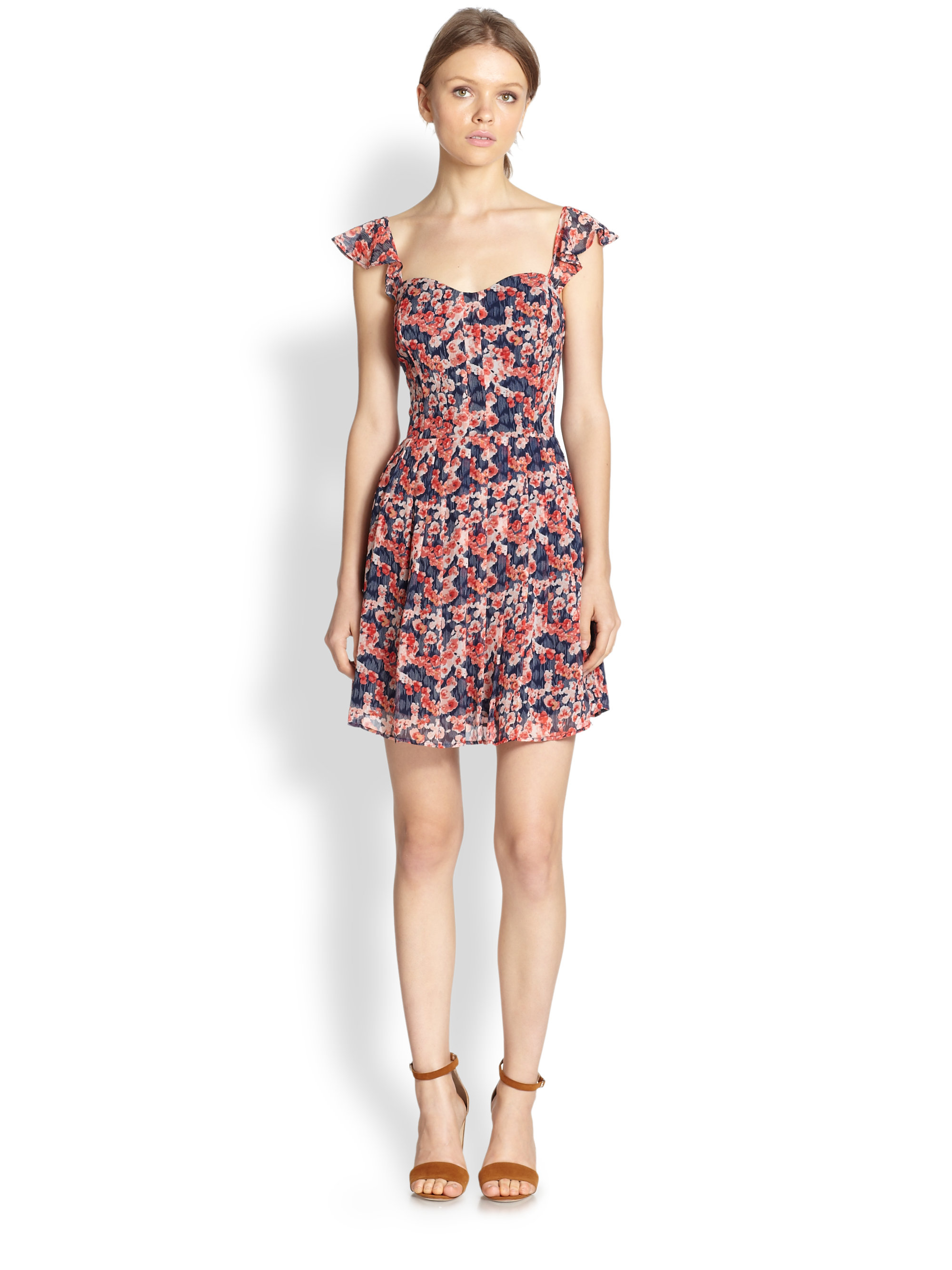 Lyst Joie Edelfina Poppyprint Dress in Red