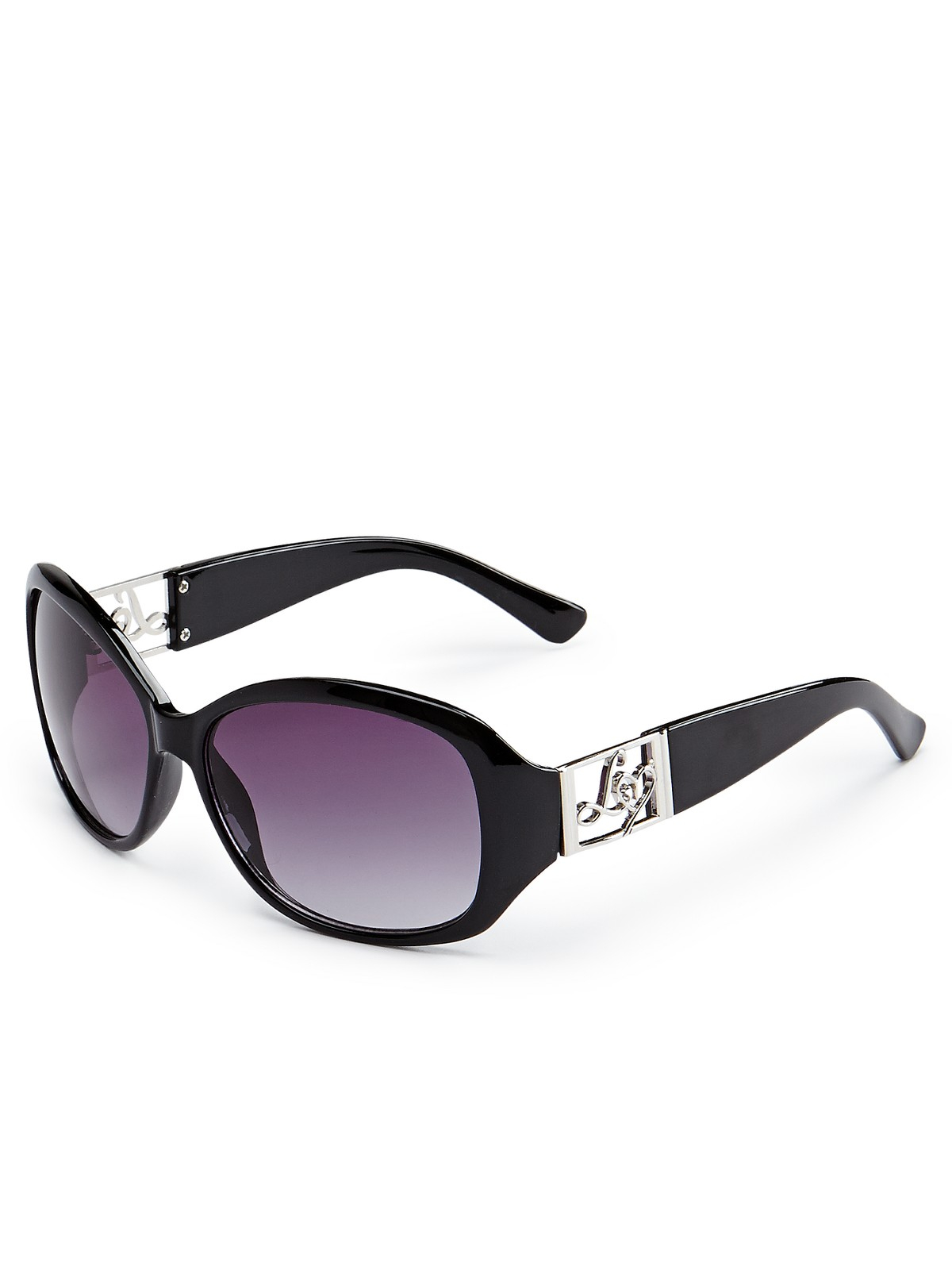 Lipsy Oversized Logo Sunglasses in Black | Lyst
