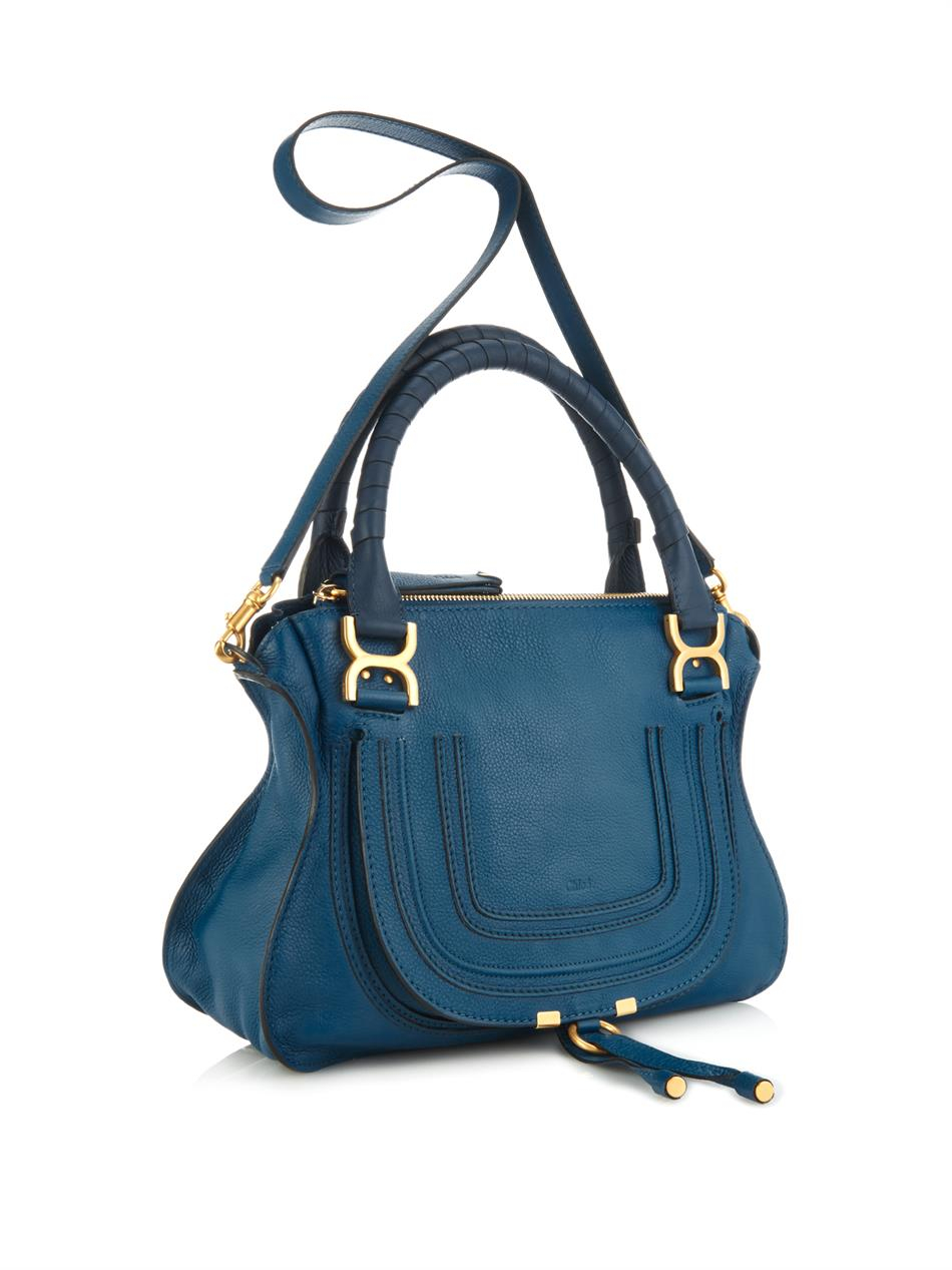 Chlo Marcie Medium Tote in Blue | Lyst  