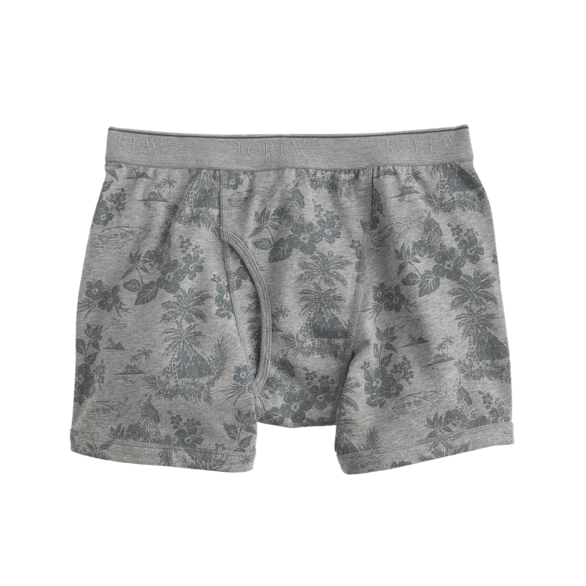 J.crew Knit Boxer Briefs In Hawaiian Print in Gray for Men (graphite ...