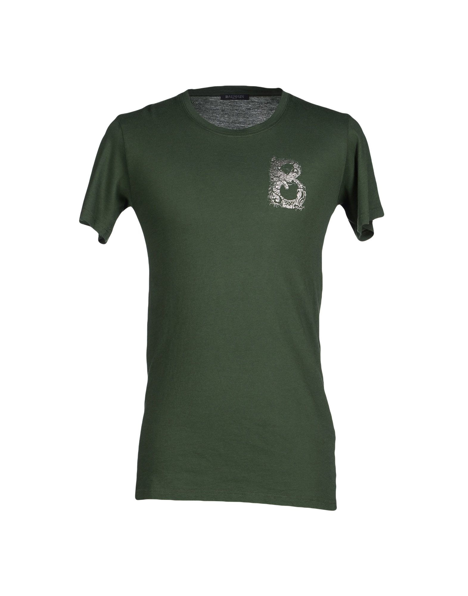Lyst - Balmain T-shirt in Green for Men