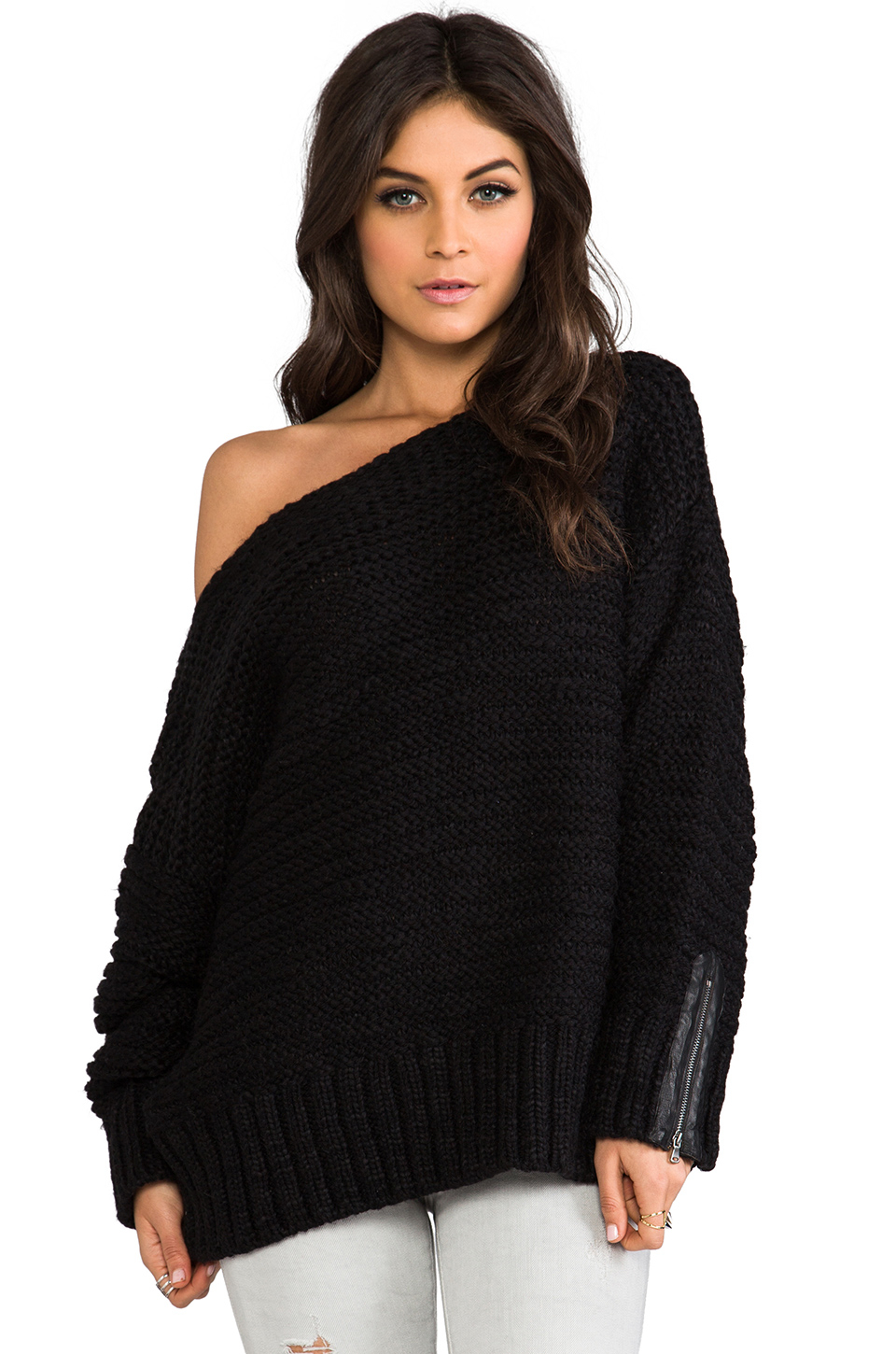 Lyst Shae Oversized Sweater in Black