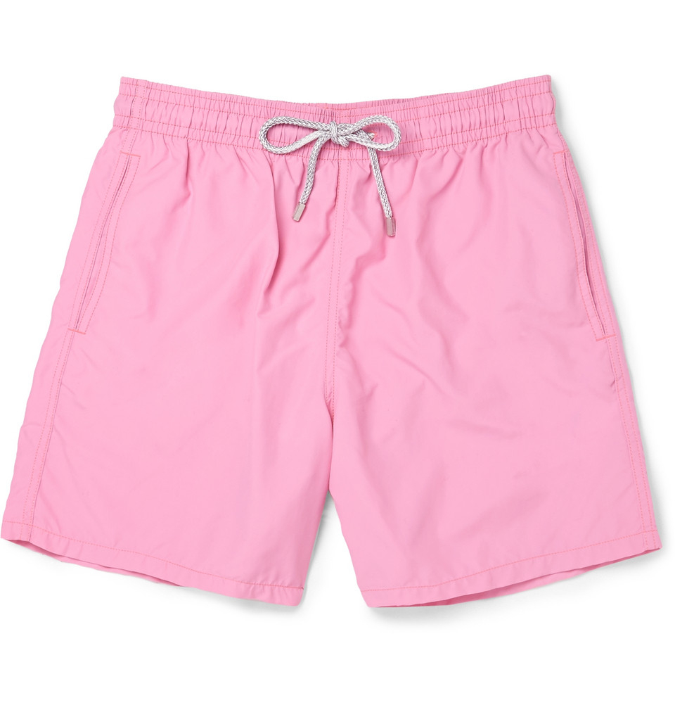 Lyst - Vilebrequin Moorea Mid-Length Swim Shorts in Pink for Men