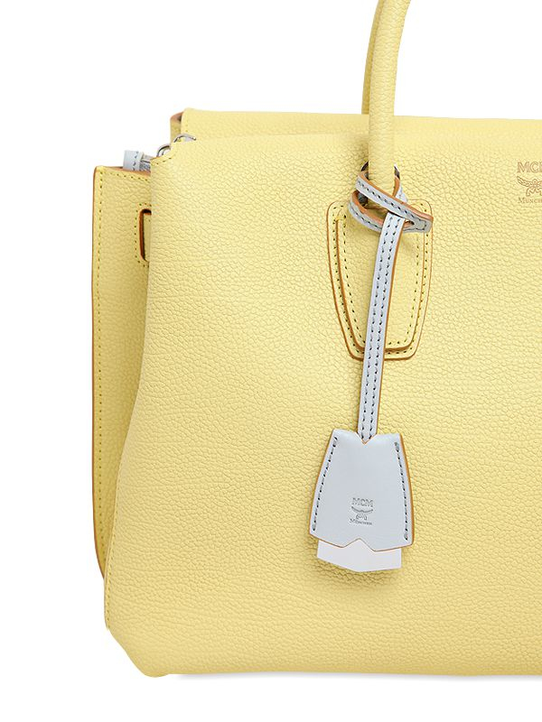 Lyst - Mcm Medium Milla Leather Top Handle Bag in Yellow