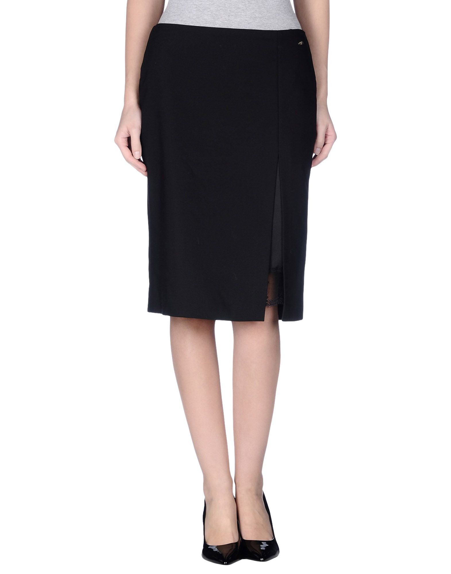 Lafty lie Knee Length Skirt in Black | Lyst