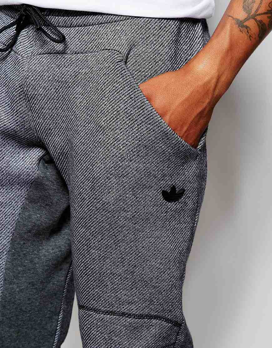 adidas grey skinny joggers