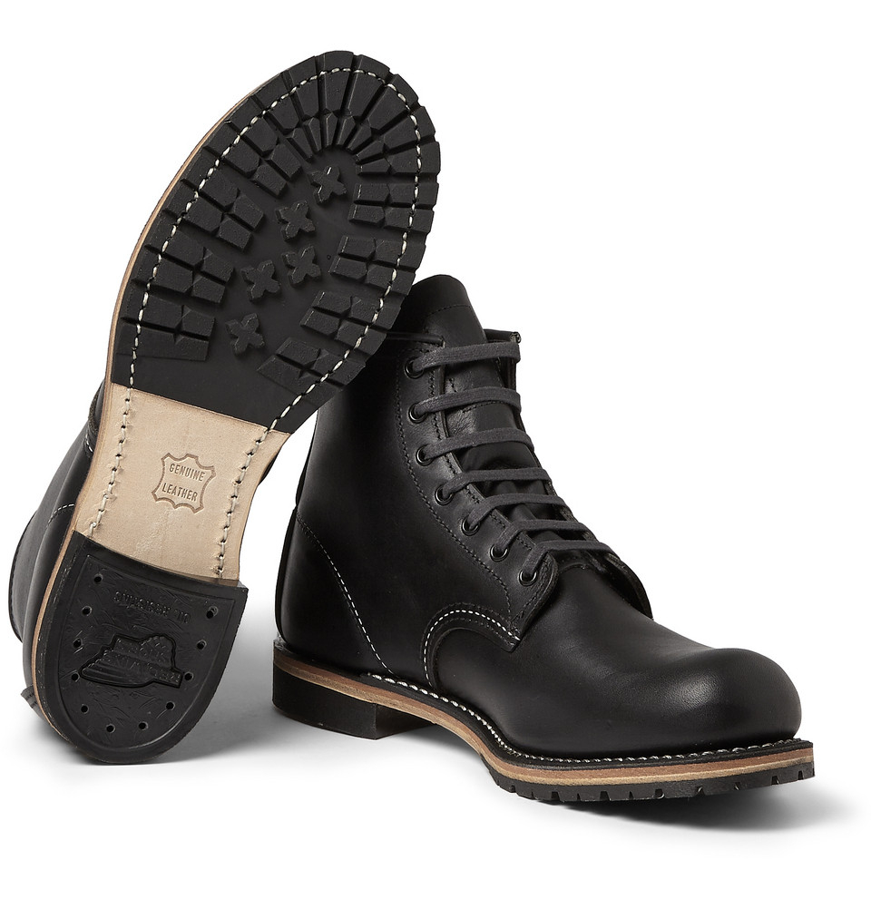 Red wing Beckman Leather Boots in Black for Men Lyst