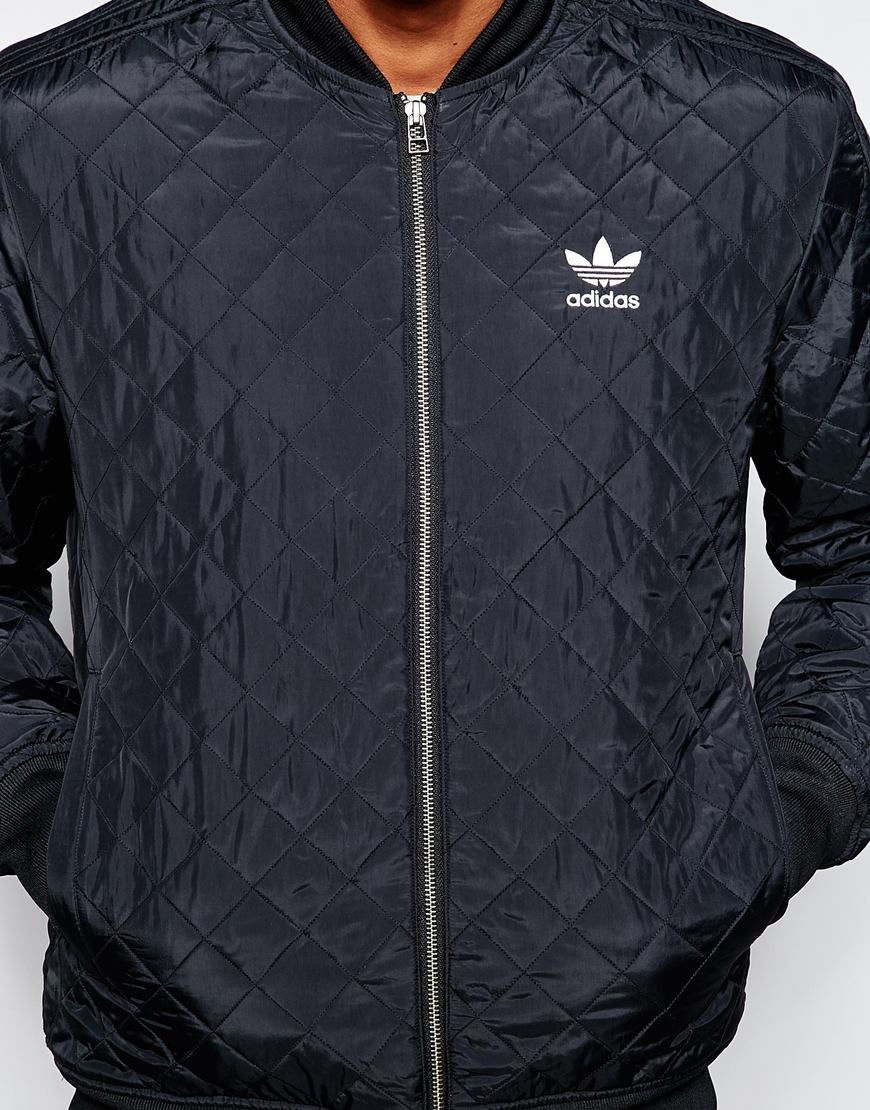 Lyst - Adidas originals Quilted Jacket Ab7862 in Black for Men