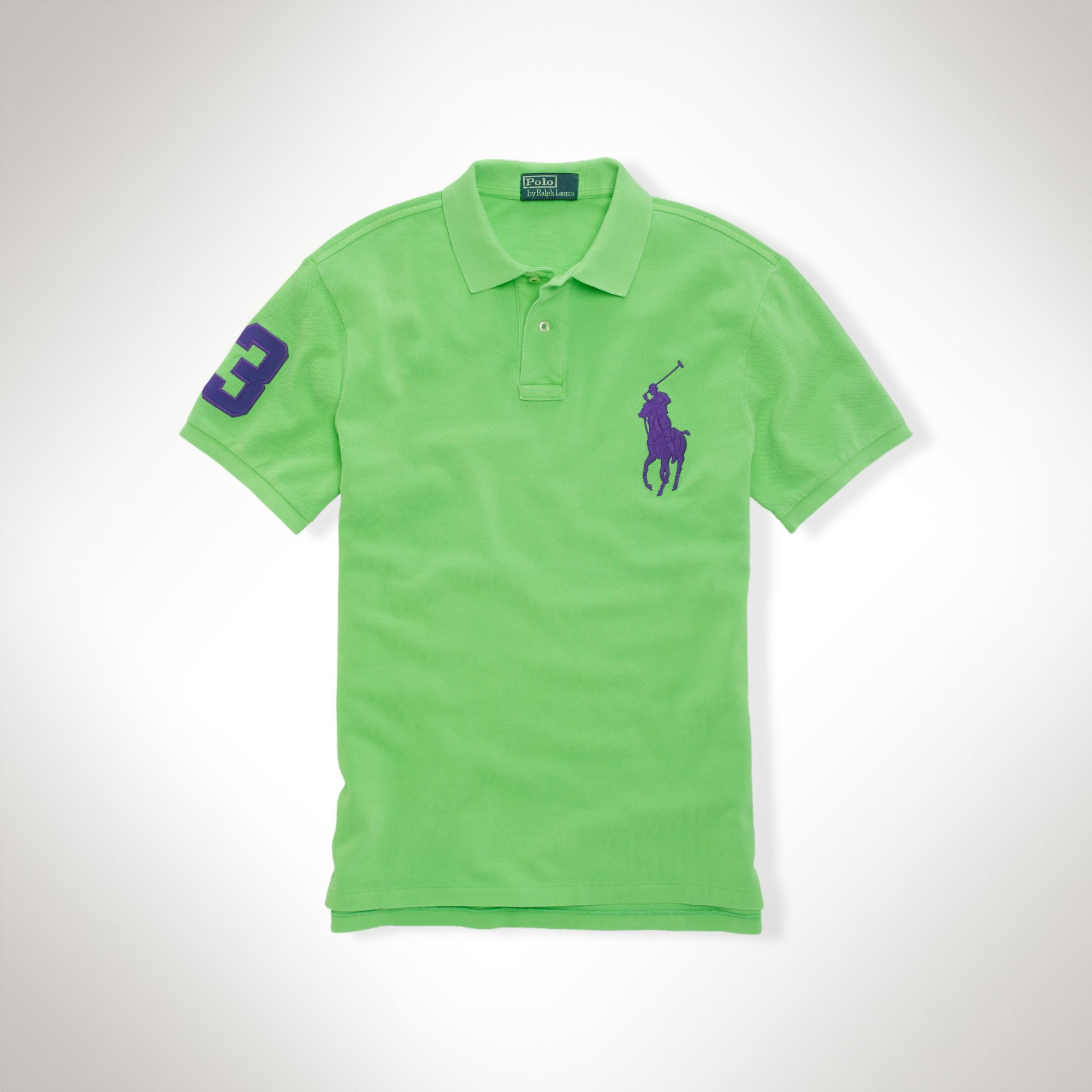 Polo Ralph Lauren Slimfit Big Pony Polo Shirt in Green for Men (Neon ...