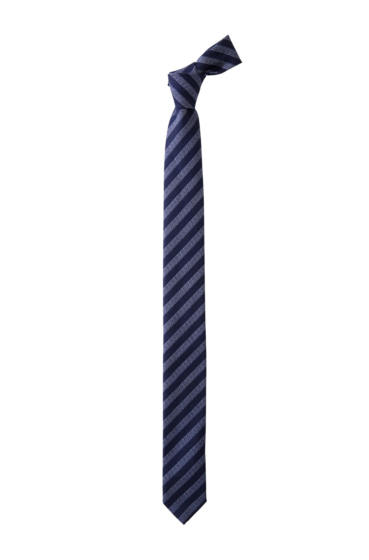 Темно синий галстук