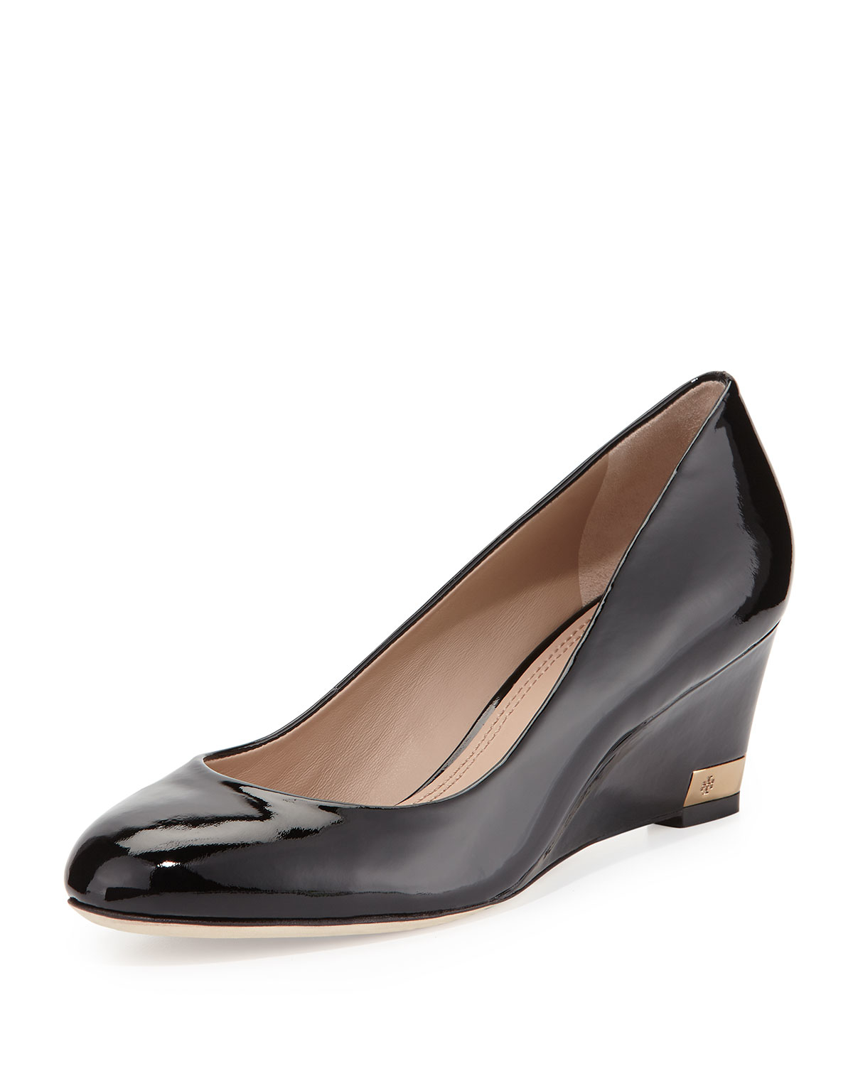 tory burch patent wedge