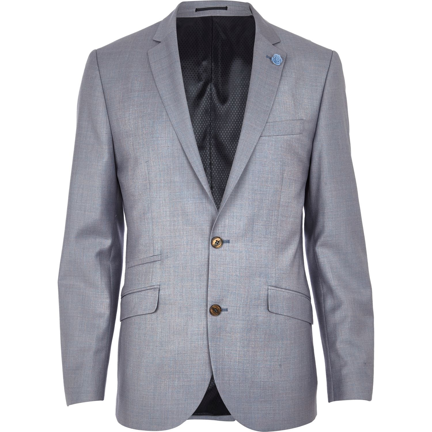 River Island Lilac Slim Suit Jacket in Gray for Men (lilac) | Lyst