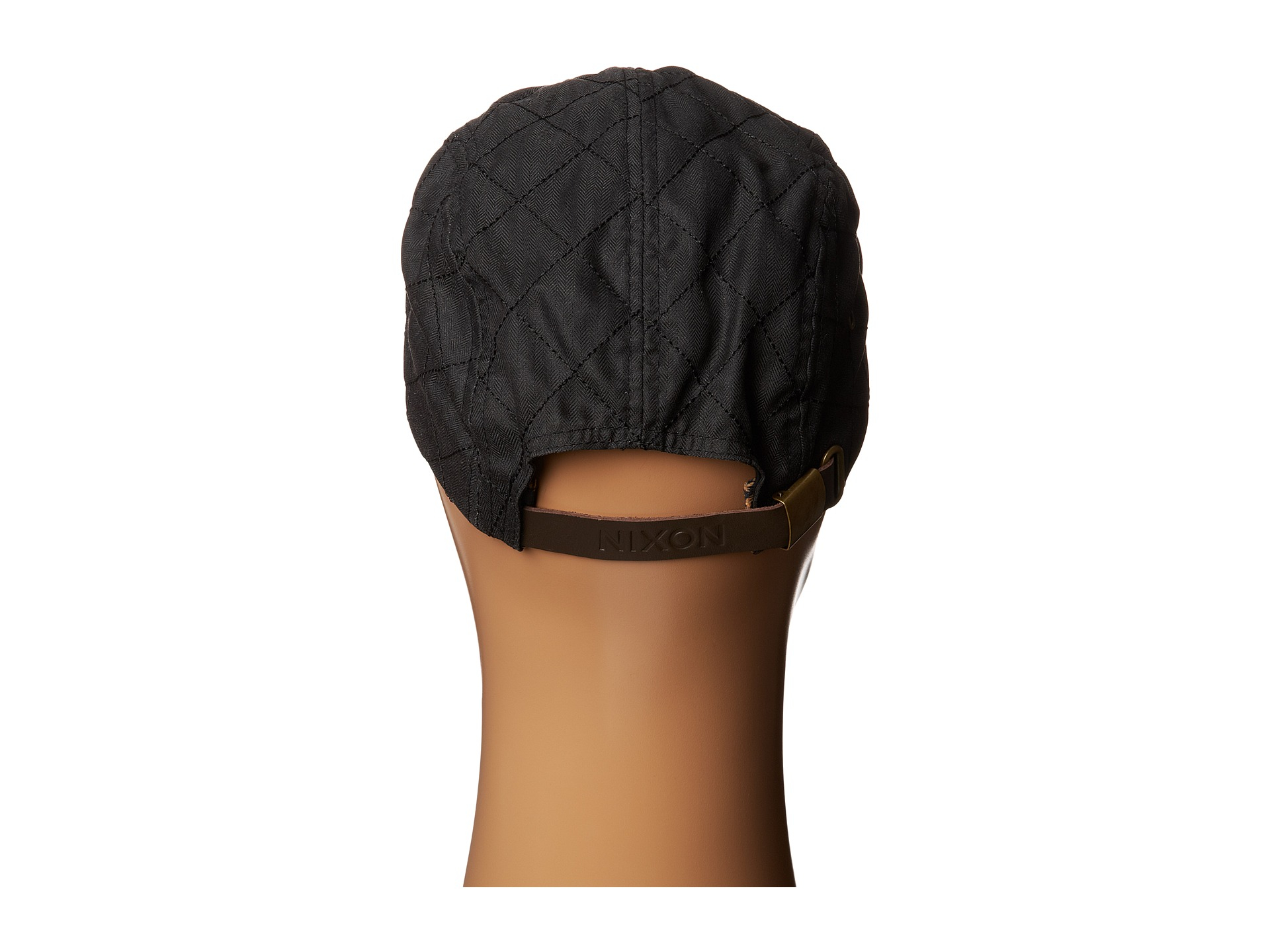 Lyst Nixon Lowtide Quilted Strap Back Hat in Black for Men
