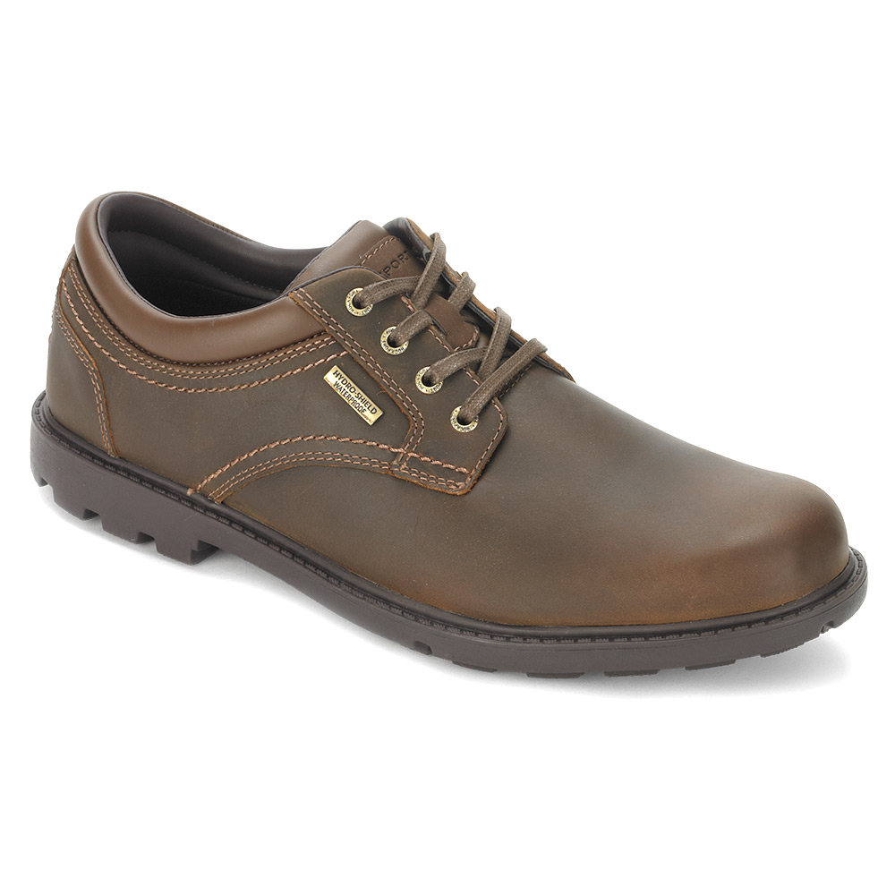 Rockport Storm Surge Plain Toe Oxford in Brown for Men | Lyst