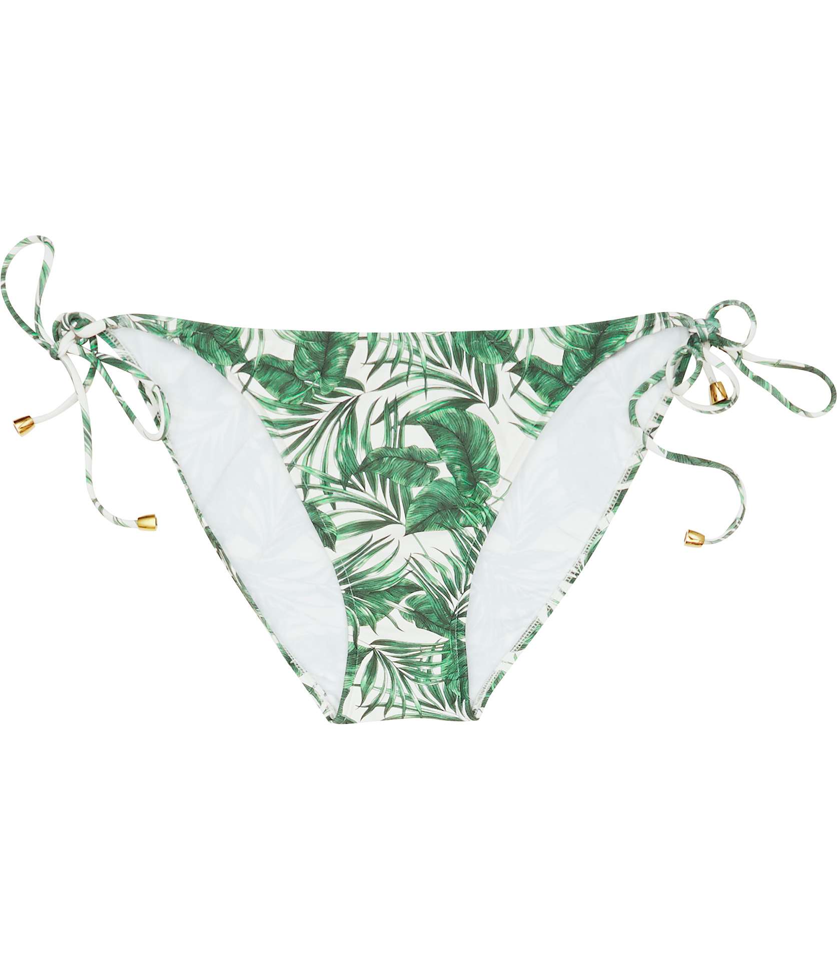 Lyst - Reiss Tigra T Palm Print Bikini Bottoms in Green