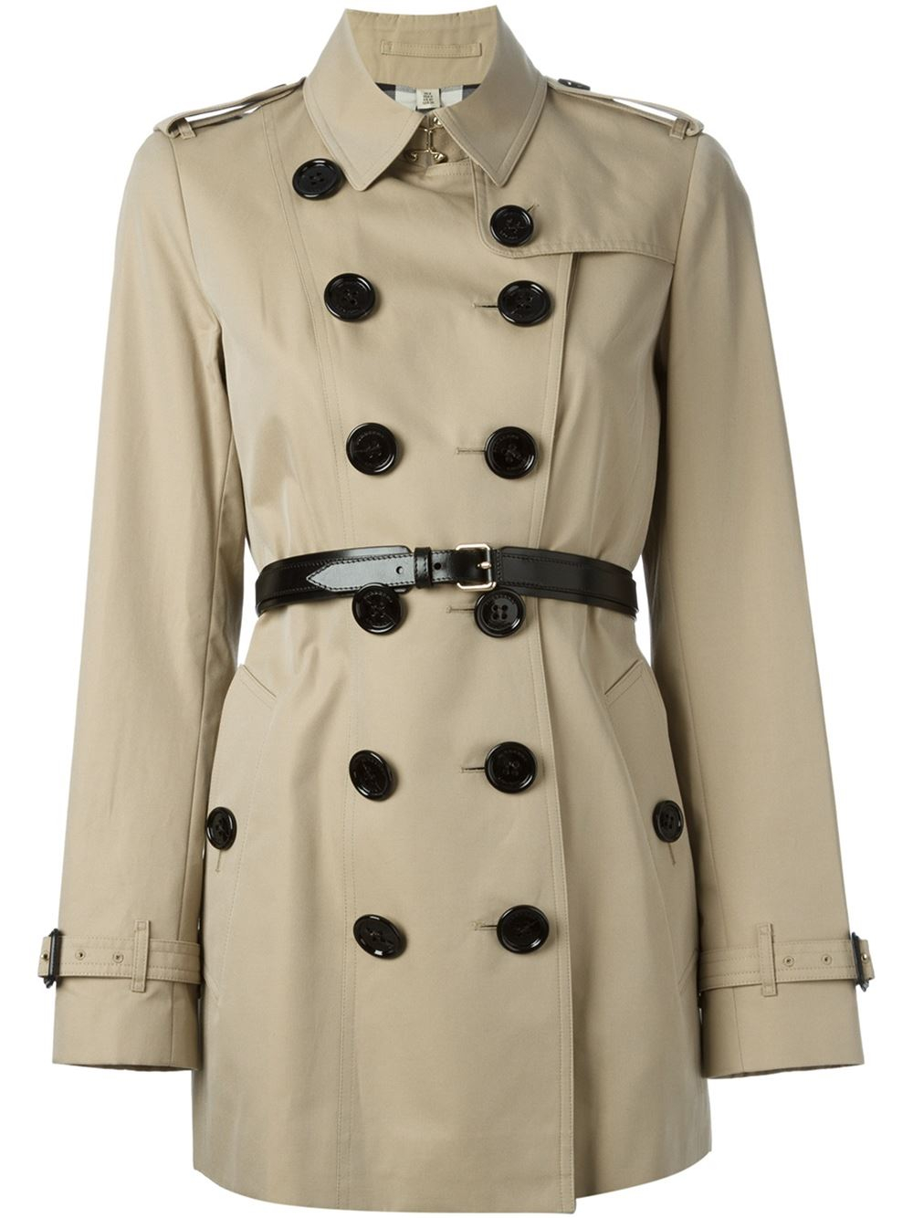Burberry london Belted Trench Coat in Beige (nude & neutrals) | Lyst