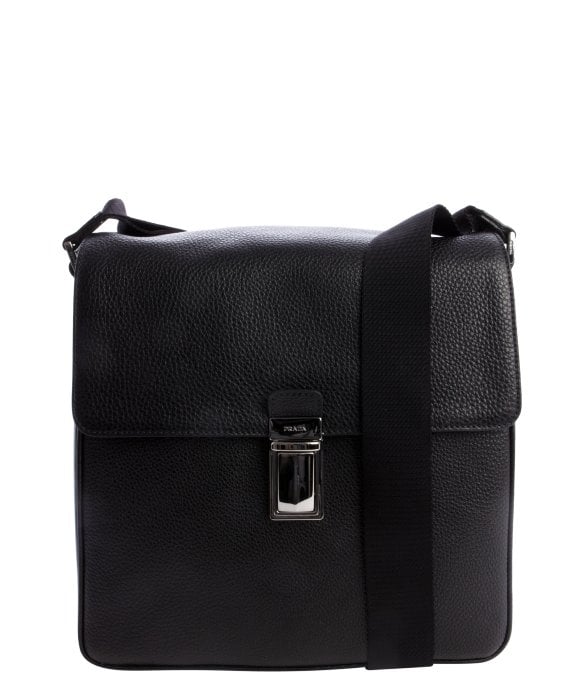 roller messenger bag in black calfskin price