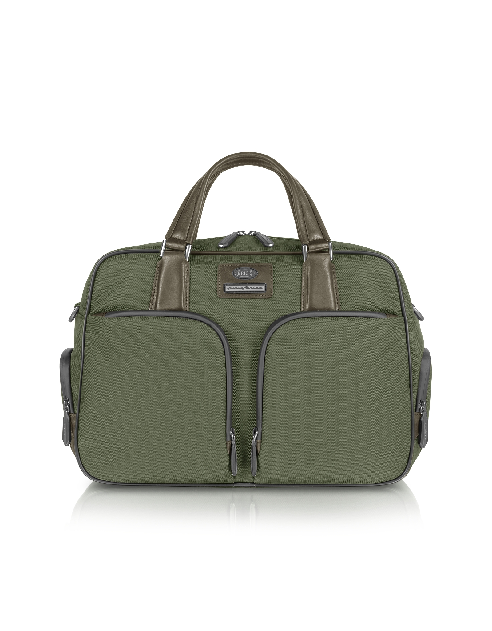 Bric's Pininfarina Nylon and Leather Briefcase in Gray for Men Lyst