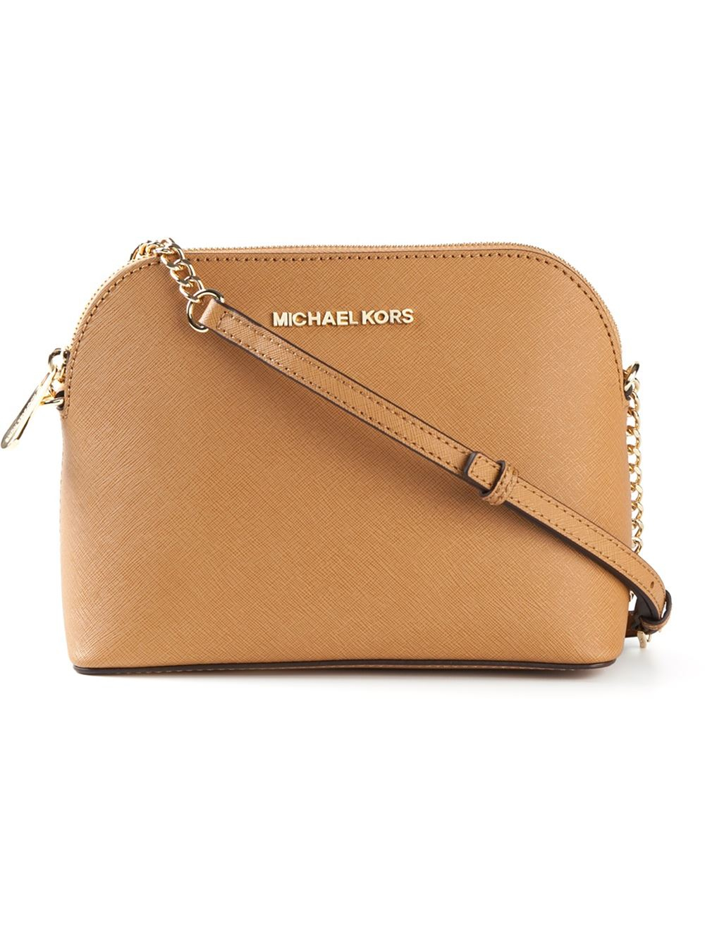 Lyst - Michael Kors Cindy Large Cross-Body Bag in Brown