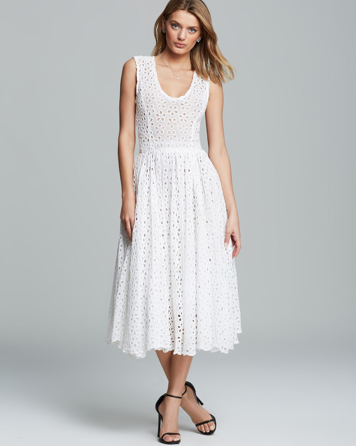 Lyst - Tracy Reese Dress Dolce Vida Embroidered Lace in White