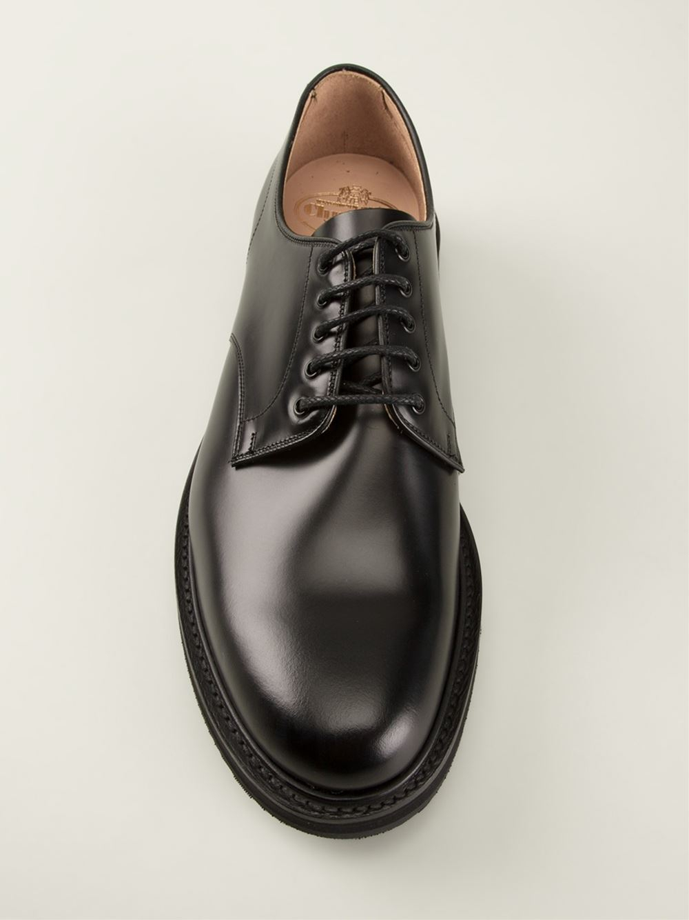 Lyst - Church's Rubber Sole Derby Shoes in Black for Men