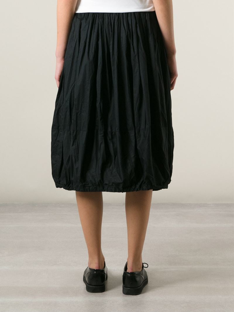 Lyst - Rundholz Elasticated Balloon Skirt in Black