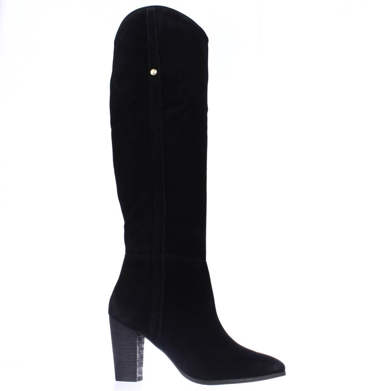 Lyst Guess Honon Kneehigh Dress Boots in Black