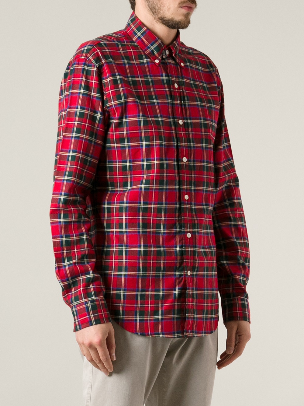 Lyst - Polo Ralph Lauren Plaid Button Down Shirt in Red for Men