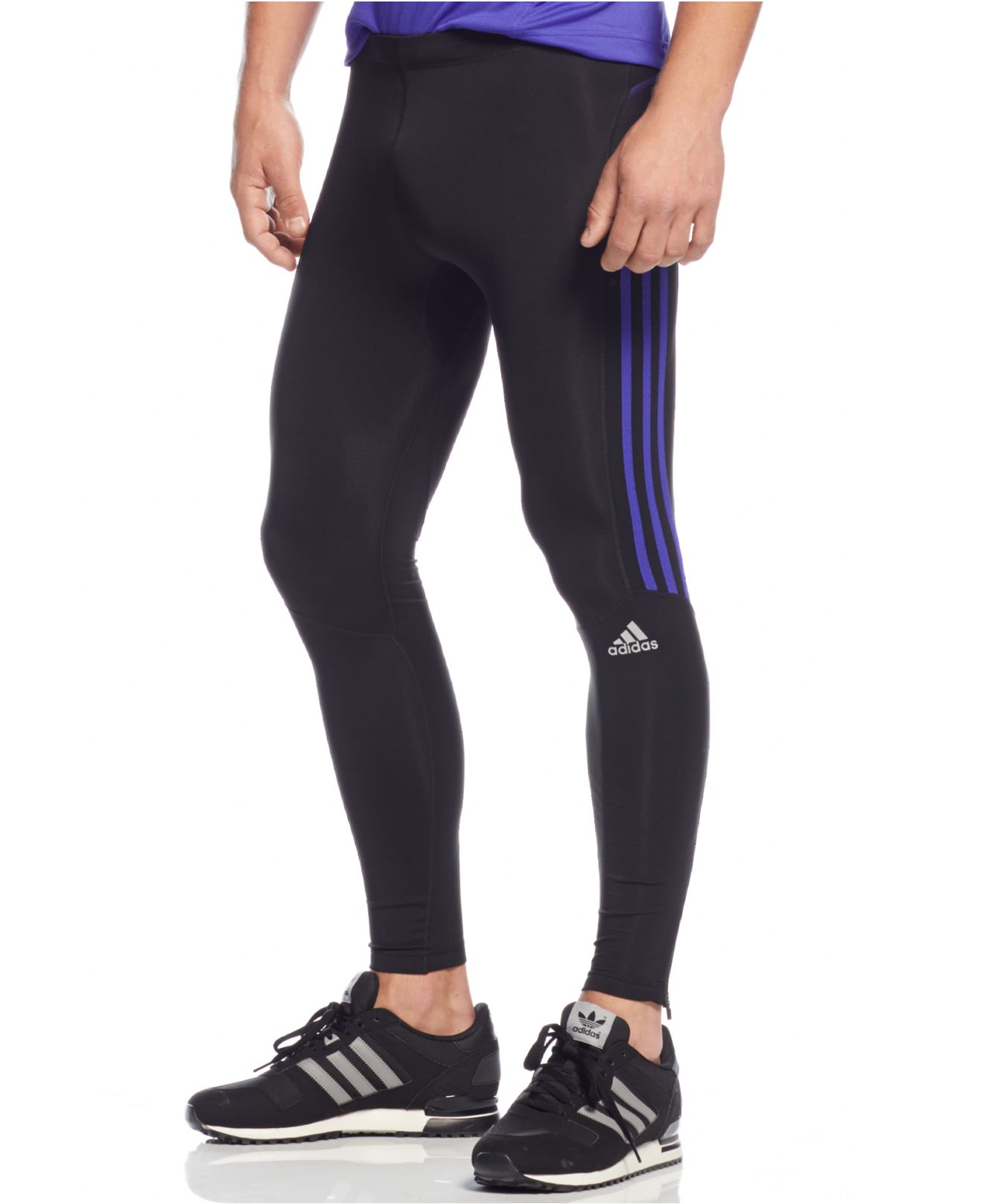 adidas tights blå