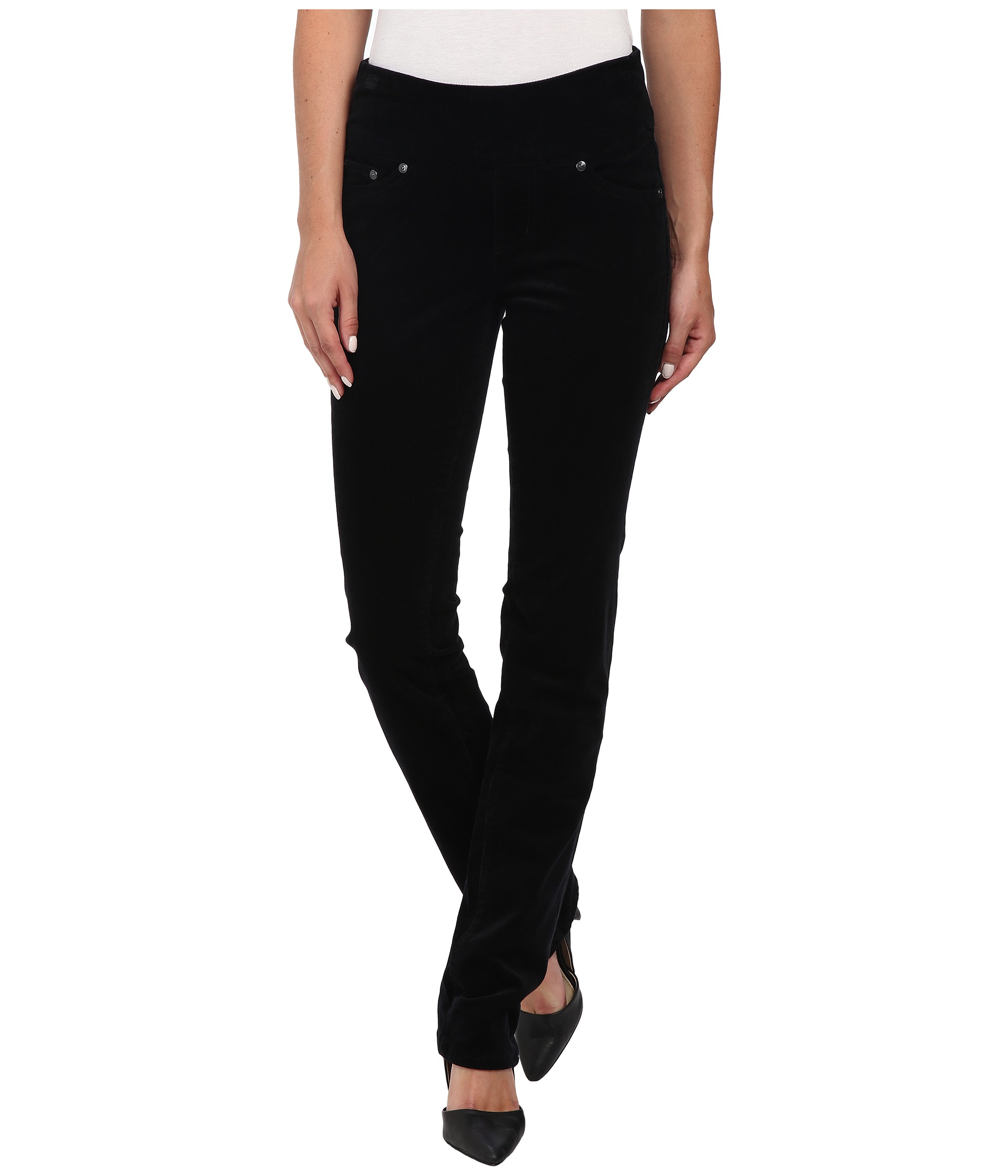 Jag jeans Peri Pull-on Straight 18 Wale Corduroy in Black