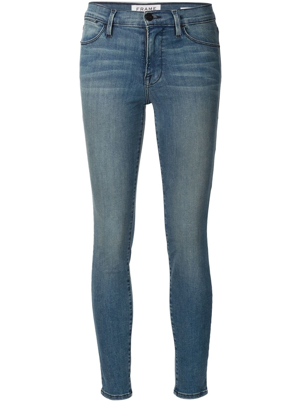Frame denim Le High Skinny Jeans in Blue | Lyst