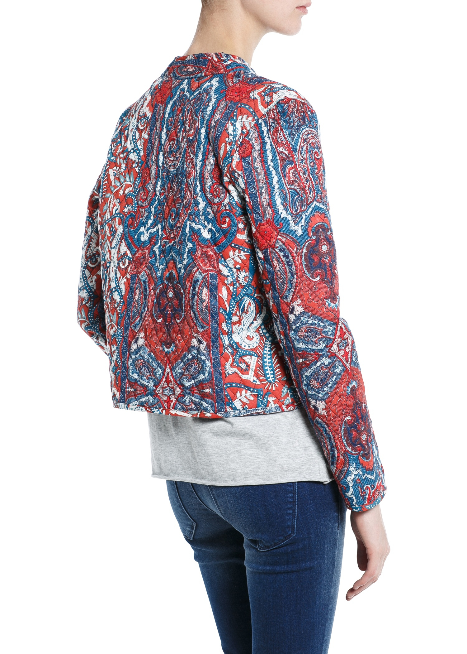 paisley quilted jacket