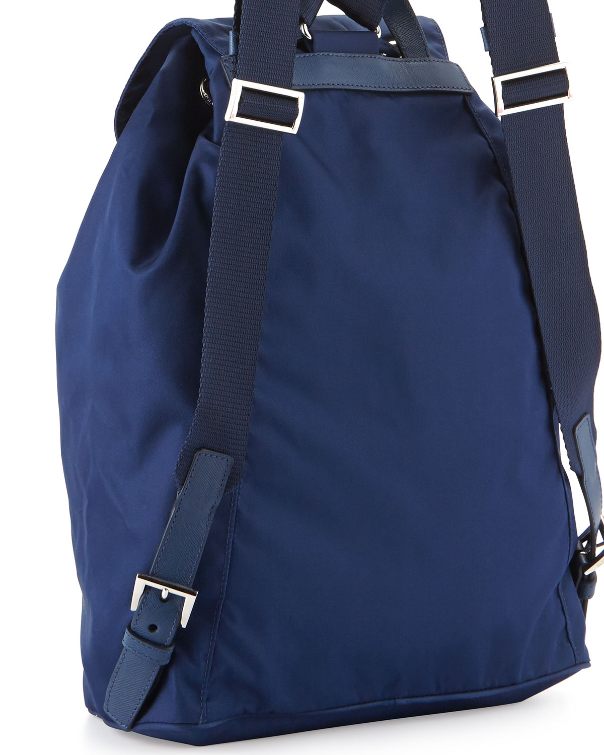 Prada Vela Medium Backpack in Blue (ROYAL BLUE(ROYAL)) | Lyst