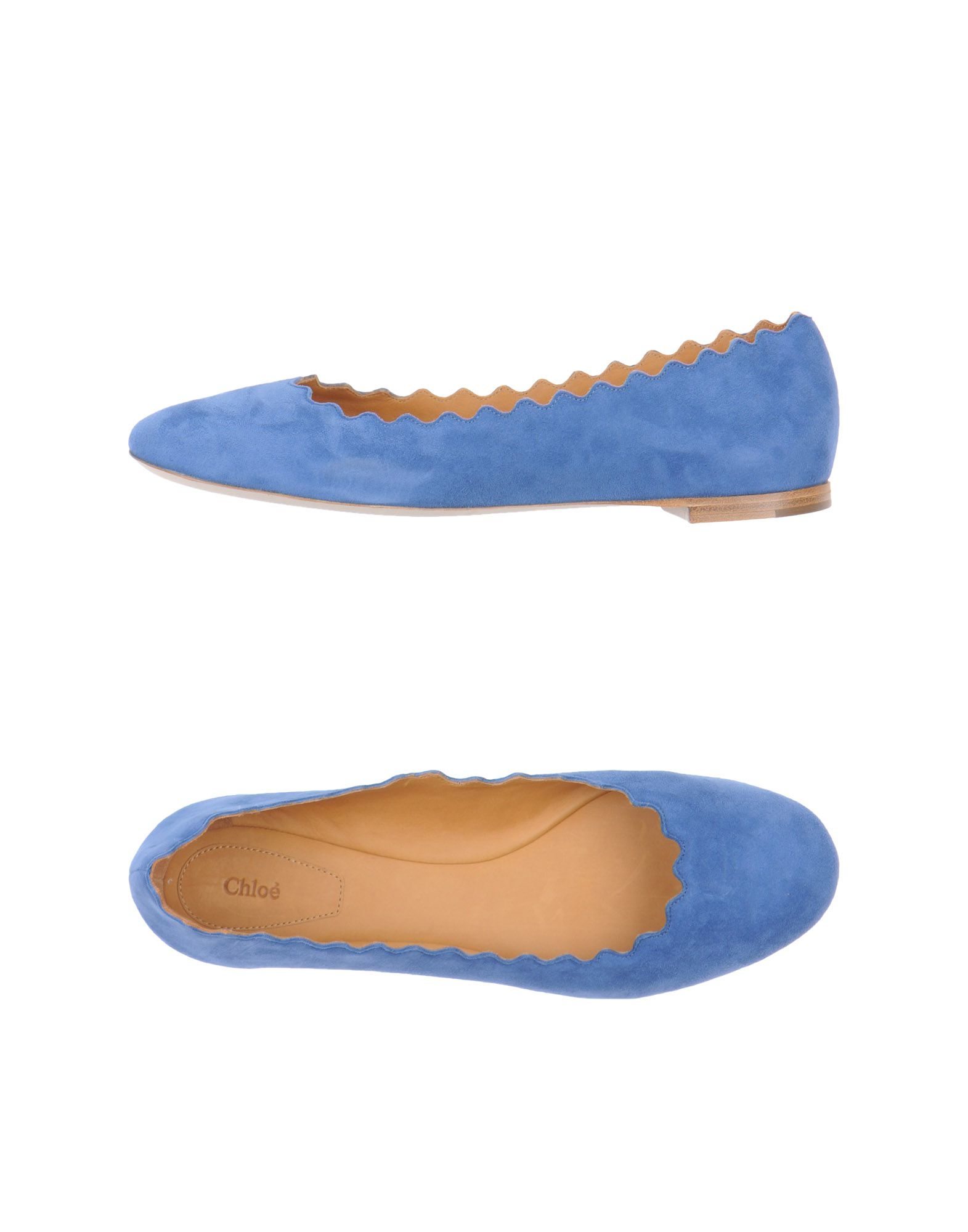 Chloé Ballet Flats in Blue (Pastel blue) | Lyst