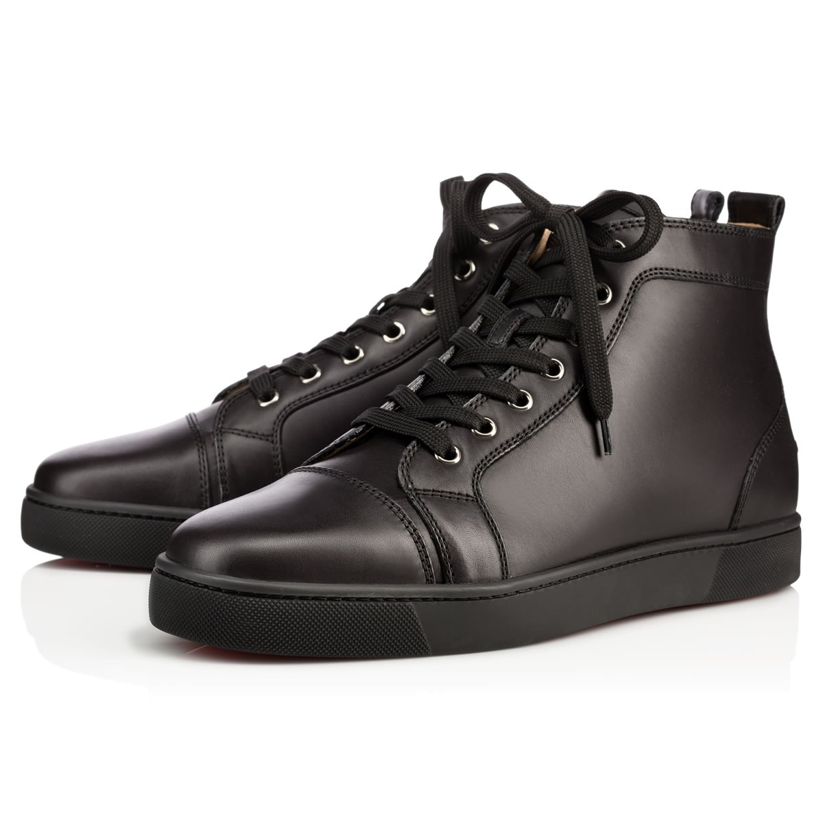 Christian louboutin Louis Calf in Black for Men (red) | Lyst