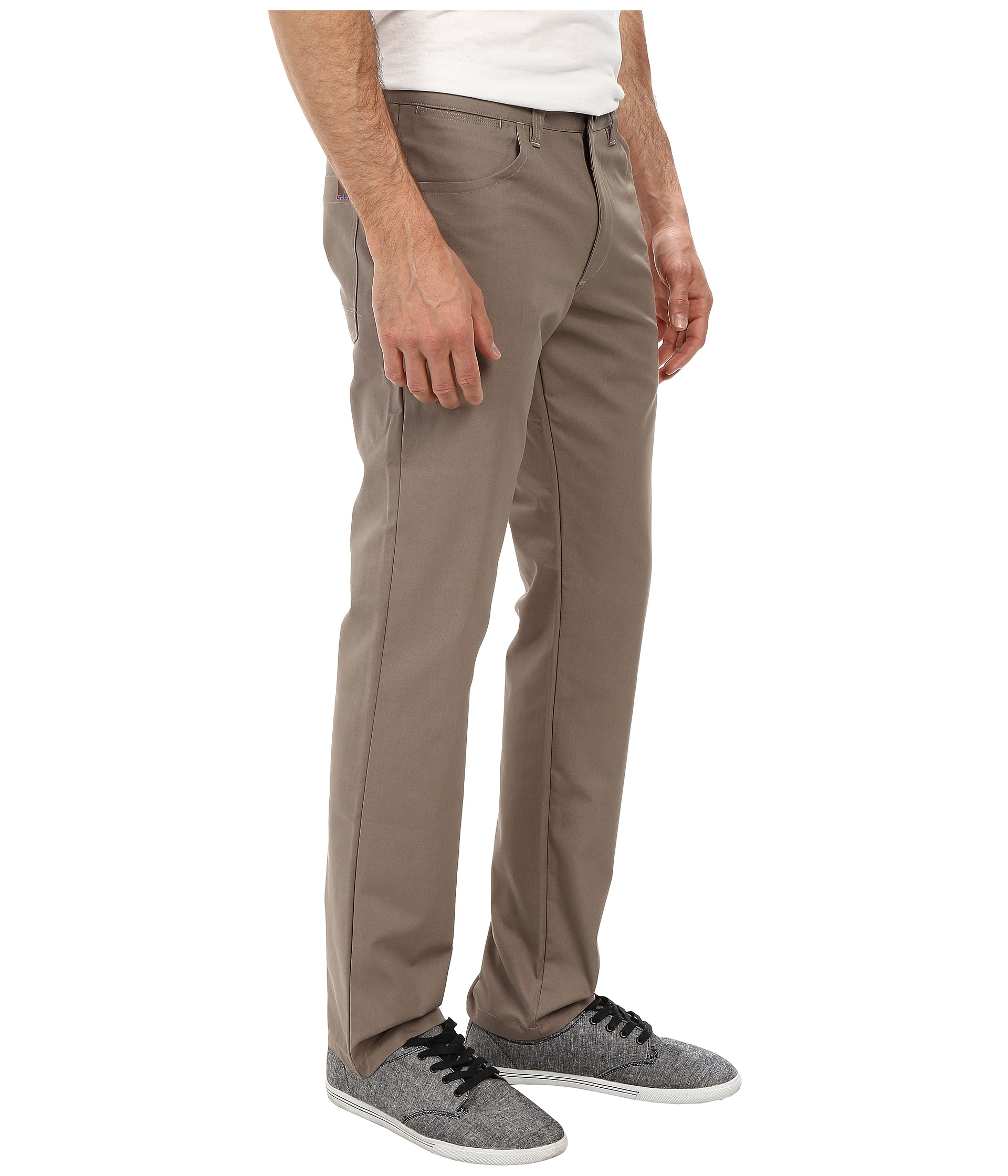 wrangler men's straight 5 pocket stretch twill pant